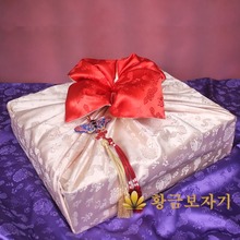 모란단 예단포장보자기 기품(반상기,가방 선물,설화수 화장품 셀프포장)